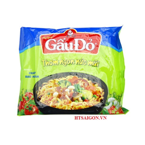 Mì rau nấm chay Gấu Đỏ gói 63g