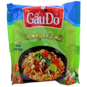 Mì rau nấm chay Gấu Đỏ gói 63g