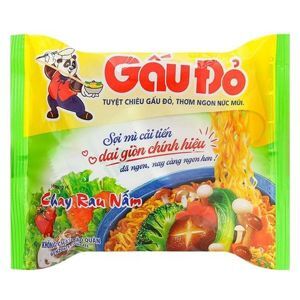 Mì rau nấm chay Gấu Đỏ gói 63g