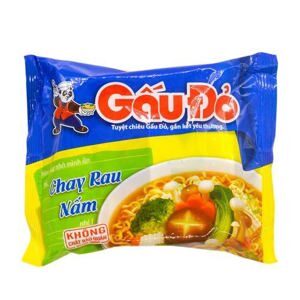 Mì rau nấm chay Gấu Đỏ gói 63g