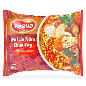 Mì Reeva lẩu nấm chua cay gói 85g