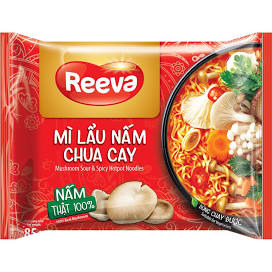 Mì Reeva lẩu nấm chua cay gói 85g