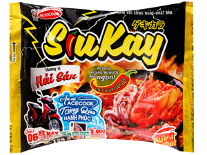 Mì Siukay hương vị hải sản gói 128g