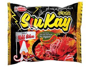 Mì Siukay hương vị hải sản gói 128g