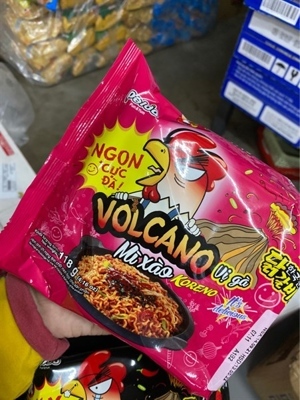 Mì trộn xào Koreno Volcano vị gà gói 118g