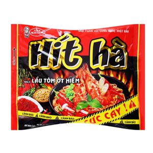 Mì vị lẩu tôm ớt hiểm Hít Hà Vina Acecook gói 78g