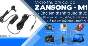 Mic ghi âm cài áo Zansong M1