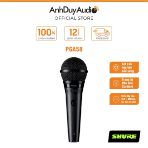 Micro có dây Shure PGA58-XLR