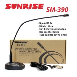 Micro cổ ngỗng hội nghị Sunrise SM390