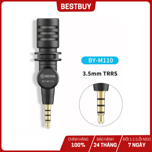 Micro Condenser Mini Cổng 3.5mm TRRS Boya BY-M110