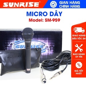 Micro karaoke có dây Sunrise SM-959