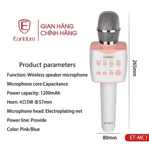 Micro kèm loa Bluetooth Earldom MC1