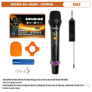 Micro không dây Sunrise SM-3 loại 1 mic