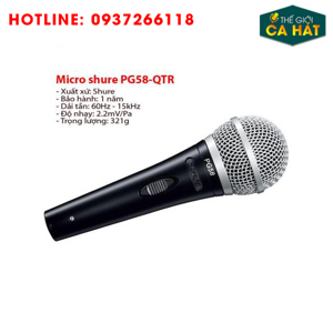 Micro Shure PG58-QTR