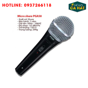 Micro Shure PGA58