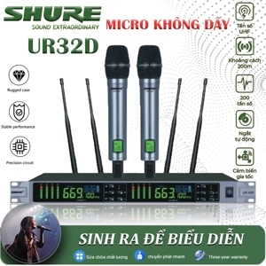 Micro Shure UR32D Plus