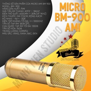 Micro thu âm Ami BM900