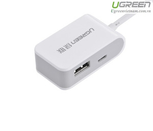 Micro USB 2.0 2 ports OTG hub - Cáp otg cho điện thoại Ugreen 20273