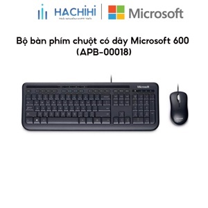 Bộ bàn phím và chuột có dây Microsoft APB-00018