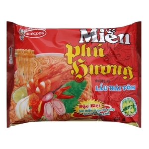 Miến Phú Hương vị lẩu Thái tôm gói 55g