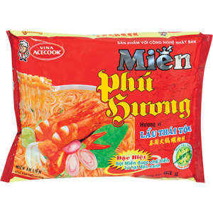 Miến Phú Hương vị lẩu Thái tôm gói 55g