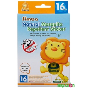 Miếng dán đuổi muỗi Simba S9982 (16 miếng)