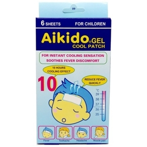 Miếng dán hạ sốt aikido gel cool patch 6 miếng