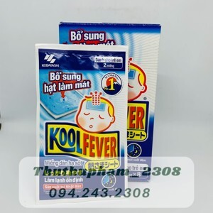 Miếng dán hạ sốt Koolfever nhật bản -1 hộp 8 gói