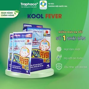 Miếng dán hạ sốt Koolfever nhật bản -1 hộp 8 gói