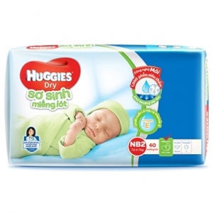 Miếng lót Huggies Newborn 2 40 miếng (trẻ từ 4 - 7kg)