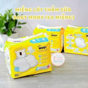 Miếng lót thấm sữa Baby Moby - 60 miếng