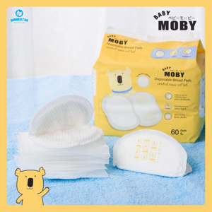 Miếng lót thấm sữa Baby Moby - 60 miếng