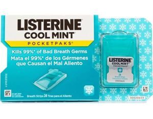 Miếng ngậm thơm miệng, diệt khuẩn Listerine Cool Mint - vỉ 24 miếng