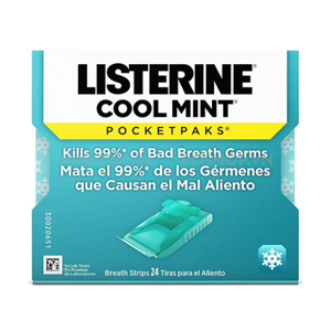 Miếng ngậm thơm miệng, diệt khuẩn Listerine Cool Mint - vỉ 24 miếng