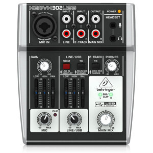 Mixer 3 cổng Behringer XENYX 302USB