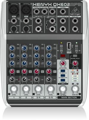 Mixer Behringer Xenyx QX602MP3