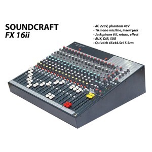 Mixer SoundCraft FX16ii