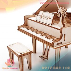 Mô hình 3D Gỗ-Đàn Piano-TG402