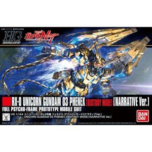 Mô Hình Bandai Gundam HGUC RX 0 Unicorn Destroy Mode