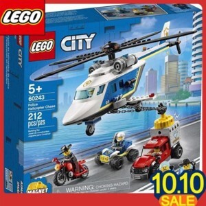 Mô hình đồ chơi lắp ráp Lego City - Trực thăng truy bắt tội phạm 60243 ( 212 Chi tiết )