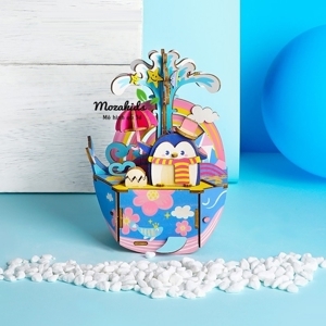 Mô hình hộp nhạc công viên biển - Ocean Park Music Box AMD51 Robotime
