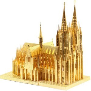 Mô hình kim loại lắp ráp 3D Cologne Cathedral (Nhà Thờ Chính Tòa Cologne) Microworld MP517