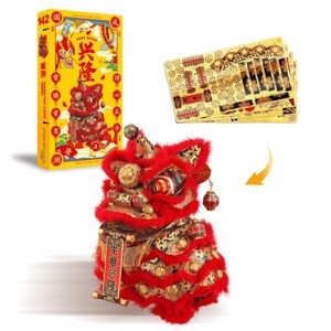 Mô hình kim loại lắp ráp 3D Dancing Lion (Con Lân) - Piececool