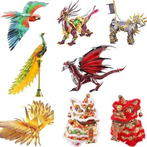 Mô hình kim loại lắp ráp 3D Piececool Kỳ Lân Auspicious Kirin