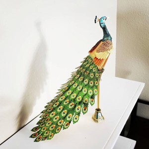 Mô hình kim loại lắp ráp 3D Piececool Con Công Peacock