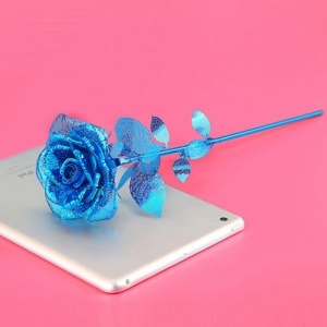 Mô hình kim loại lắp ráp 3D Piececool Bông Hồng Xanh Blue Rose