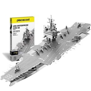 Mô hình kim loại lắp ráp 3D Tàu Sân Bay Uss Enterprise Cvn-65 Piececool MP298