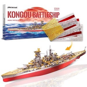 Mô hình kim loại lắp ráp 3D Thiết Giáp Hạm Kongou Battleship Piececool MP770