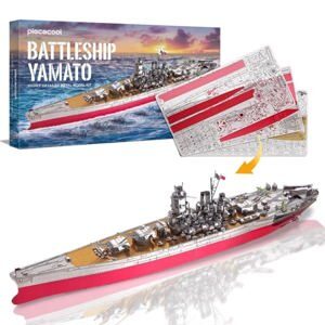 Mô hình kim loại lắp ráp 3D Thiết Giáp Hạm Yamato Battleship Piececool MP462