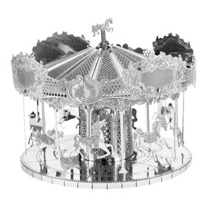 Mô hình kim loại lắp ráp 3D Vòng Xoay Ngựa Gỗ Merry Go Round Metal Mosaic MP647